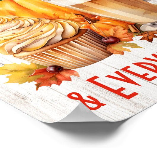 Pompoen Spice & Everything Nice – Herfst Poster (Hoek)