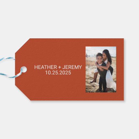 Pompoen Spice Gift Labels Cadeaulabel (Achterkant Horizontaal)