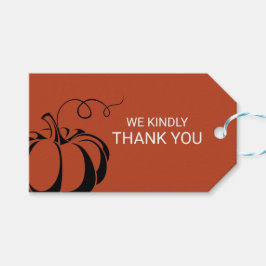 Pompoen Spice Gift Labels Cadeaulabel