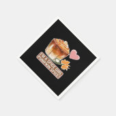 Pompoen Spice Girl Herfst Latte Sticker Servet (Hoek)