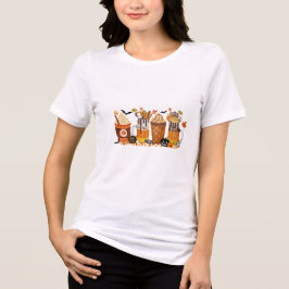 Pompoen Spice Halloween Drinken Tri-Blend Shirt