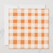 Pompoen Spice Herfst Baby shower Boho Sinaasappel Kaart (Achterkant)