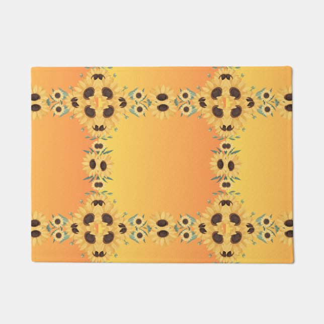 Pompoen Spice Herfst Herfst Oogst Thanksgiving Deurmat (Voorkant)