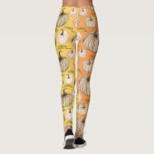 Pompoen Spice Herfst Herfst Oogst Thanksgiving Din Leggings (Achterkant)
