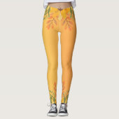 Pompoen Spice Herfst Herfst Oogst Thanksgiving Din Leggings (Voorkant)