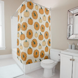 Pompoen Spice Herfst Herfst Oogst Thanksgiving Douchegordijn