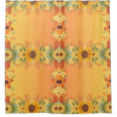 Pompoen Spice Herfst Herfst Oogst Thanksgiving Douchegordijn (Voorkant)