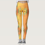Pompoen Spice Herfst Herfst Oogst Thanksgiving Leggings (Voorkant)