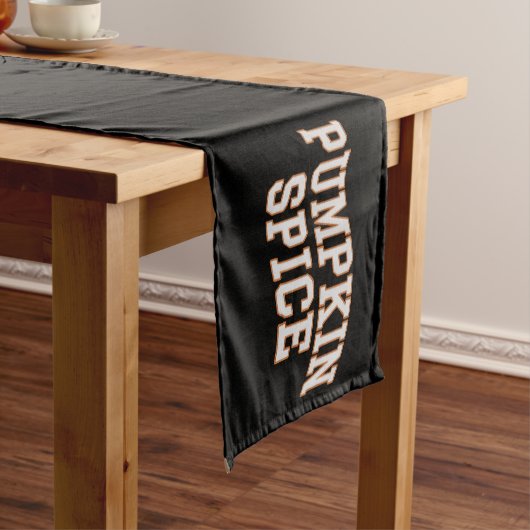 Pompoen Spice Herfst Shirt Thanksgiving Korte Tafelloper (Voorbeeld)