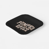 Pompoen Spice Herfst Shirt Thanksgiving Papieren Bordje (Gebogen)