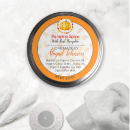 Pompoen Spice Homemade Body Butter of Jelly Label