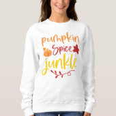 Pompoen Spice Junkie Herfst Design met pompoen Trui (Voorkant)