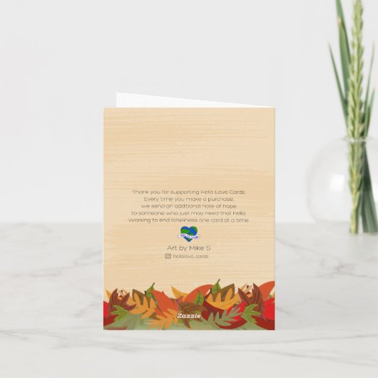 Pompoen Spice Kaart (Achterkant)