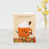 Pompoen Spice Kaart (Gele Bloem)