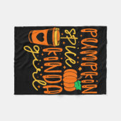 Pompoen Spice Kinda Meisje Herfst Herfst Seizoen V Fleece Deken (Voorkant (Horizontaal))
