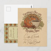 Pompoen Spice Koffie & Vrienden Briefkaart (Voorkant / Achterkant)