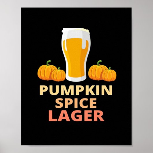 Pompoen Spice Lager, Pompoen Spice Shirt, Pompoen Poster (Voorkant)
