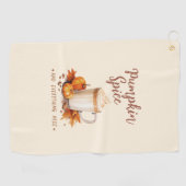 Pompoen Spice - Late & Herfst Bladerwerk Golfhanddoek (Horizontaal)