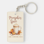 Pompoen Spice - Late & Herfst Bladerwerk Sleutelhanger (achterkant)