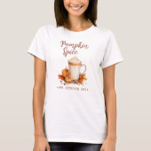 Pompoen Spice - Late & Herfst Bladerwerk T-shirt (Voorkant)