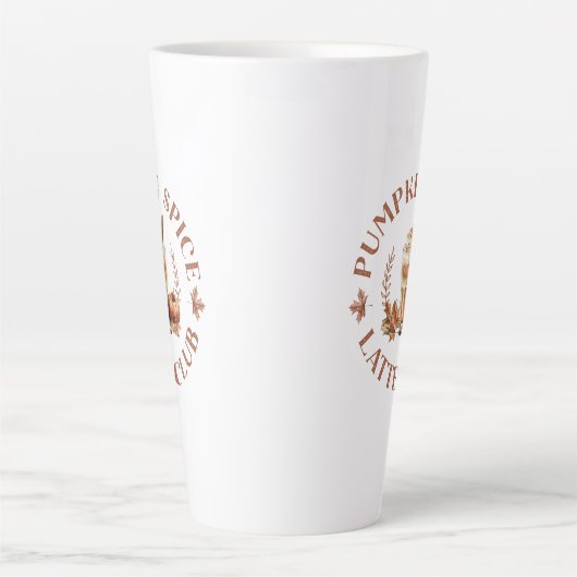 Pompoen Spice Latte Club Herfst Herfst Latte Mok (Voorkant)
