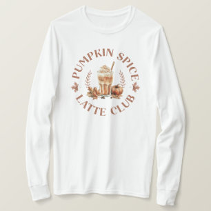 Pompoen Spice Latte Club Herfst Herfst T-shirt