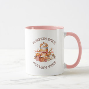 Pompoen Spice Latte Gezellige Herfst Herfst Pompoe Mok
