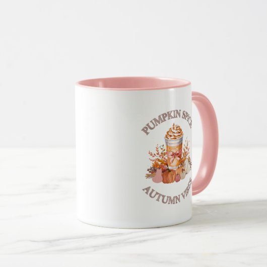 Pompoen Spice Latte Gezellige Herfst Herfst Pompoe Mok (Voorkant rechts)