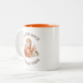 Pompoen Spice Latte Gezellige Herfst Herfst Pompoe Tweekleurige Koffiemok (Voorkant links)