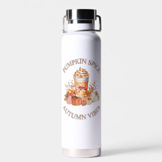 Pompoen Spice Latte Gezellige Herfst Herfst Pompoe Waterfles