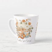 Pompoen Spice Latte Herfst Bloemen Herfstbladeren Mok (Linkerhoek)
