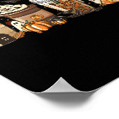 Pompoen Spice Latte Herfst Herfst Koffie Ghost Dan Poster (Hoek)