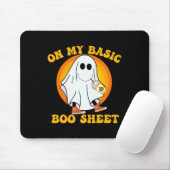 Pompoen Spice Latte Herfst Vibe Halloween Fun Basi Muismat (Met muis)