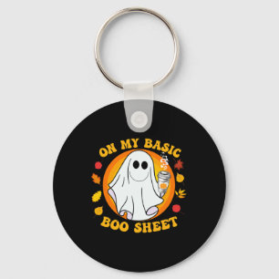 Pompoen Spice Latte Herfst Vibe Halloween Fun Basi Sleutelhanger