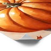 Pompoen Spice Latte Herfstmuur Decor Poster (Hoek)