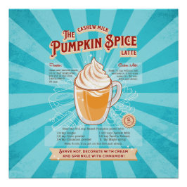  pompoen Spice Latte - Recept Poster