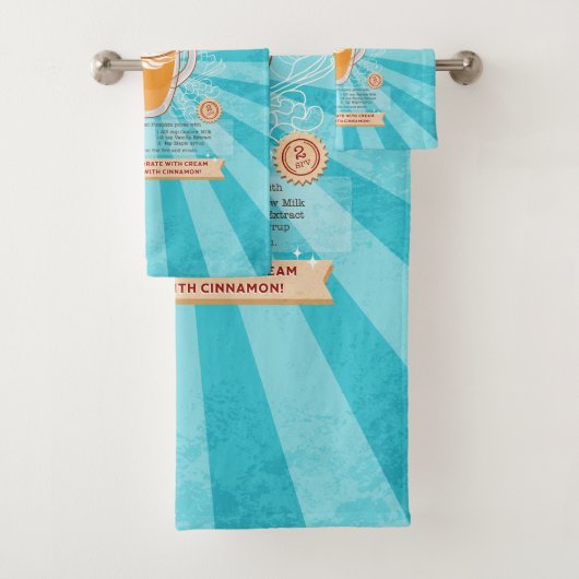 pompoen Spice Latte - Recept Poster Bad Handdoek (Insitu)