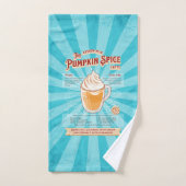 pompoen Spice Latte - Recept Poster Bad Handdoek (Handdoek)