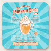 pompoen Spice Latte - Recept Poster Bier Onderzetter (Voorkant)