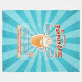 pompoen Spice Latte - Recept Poster Fleece Deken (Voorkant (Horizontaal))