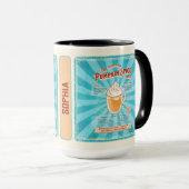  pompoen Spice Latte - Recept Poster Mok (Voorkant rechts)