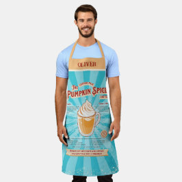  pompoen Spice Latte - Recept Poster Schort