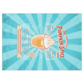  pompoen Spice Latte - Recept Poster Tafelkleed (Voorkant (Horizontaal))