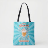 pompoen Spice Latte - Recept Poster Tote Bag (Voorkant)
