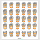 Pompoen Spice Latte Set van Stickers (Vel)