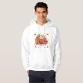 Pompoen Spice Latte Vibes Gezellige Herfst Koffie Hoodie (Voorkant volledig)