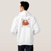 Pompoen Spice Latte Vibes Gezellige Herfst Koffie Hoodie (Achterkant volledig)