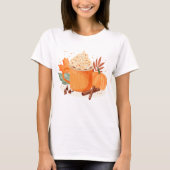 Pompoen Spice Latte Vrouwen Tshirts (Voorkant)