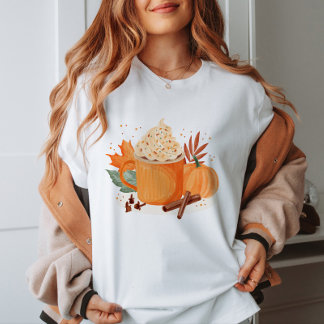 Pompoen Spice Latte Vrouwen Tshirts
