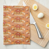Pompoen Spice Pannenkoeken Herfst Keuken Handdoek (Quarter Fold)